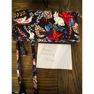 Vera Bradley Crossbody wallet RFID technology Winter Forest Pattern